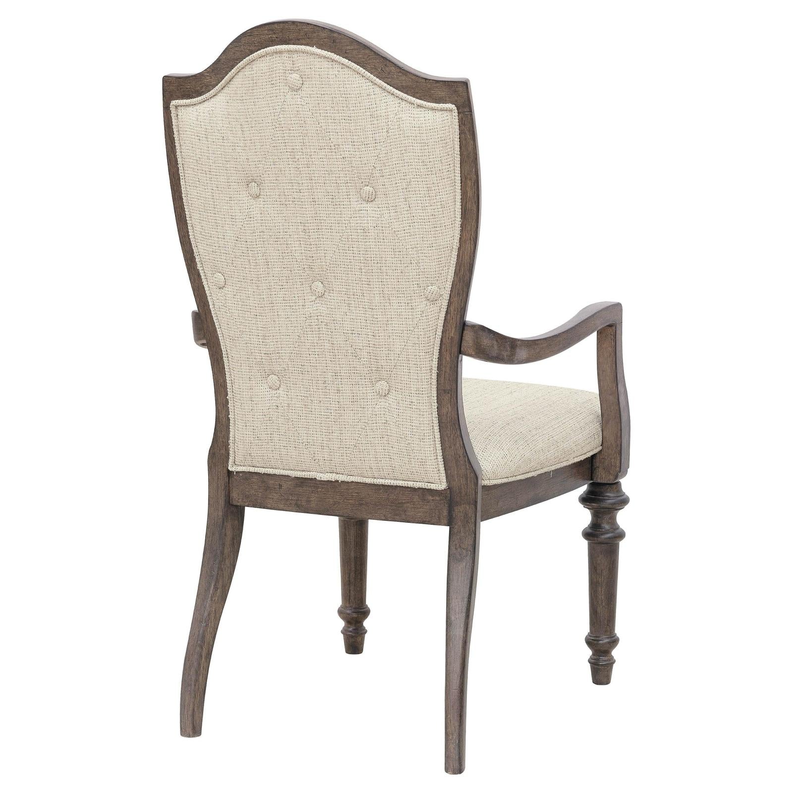 Pulaski Furniture Saddle Creek Timber Brown Upholstered Arm Chair Two Pack
