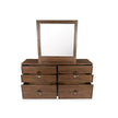 Magnussen Home Selena Brown Double Drawer Dresser With Landscape Mirror