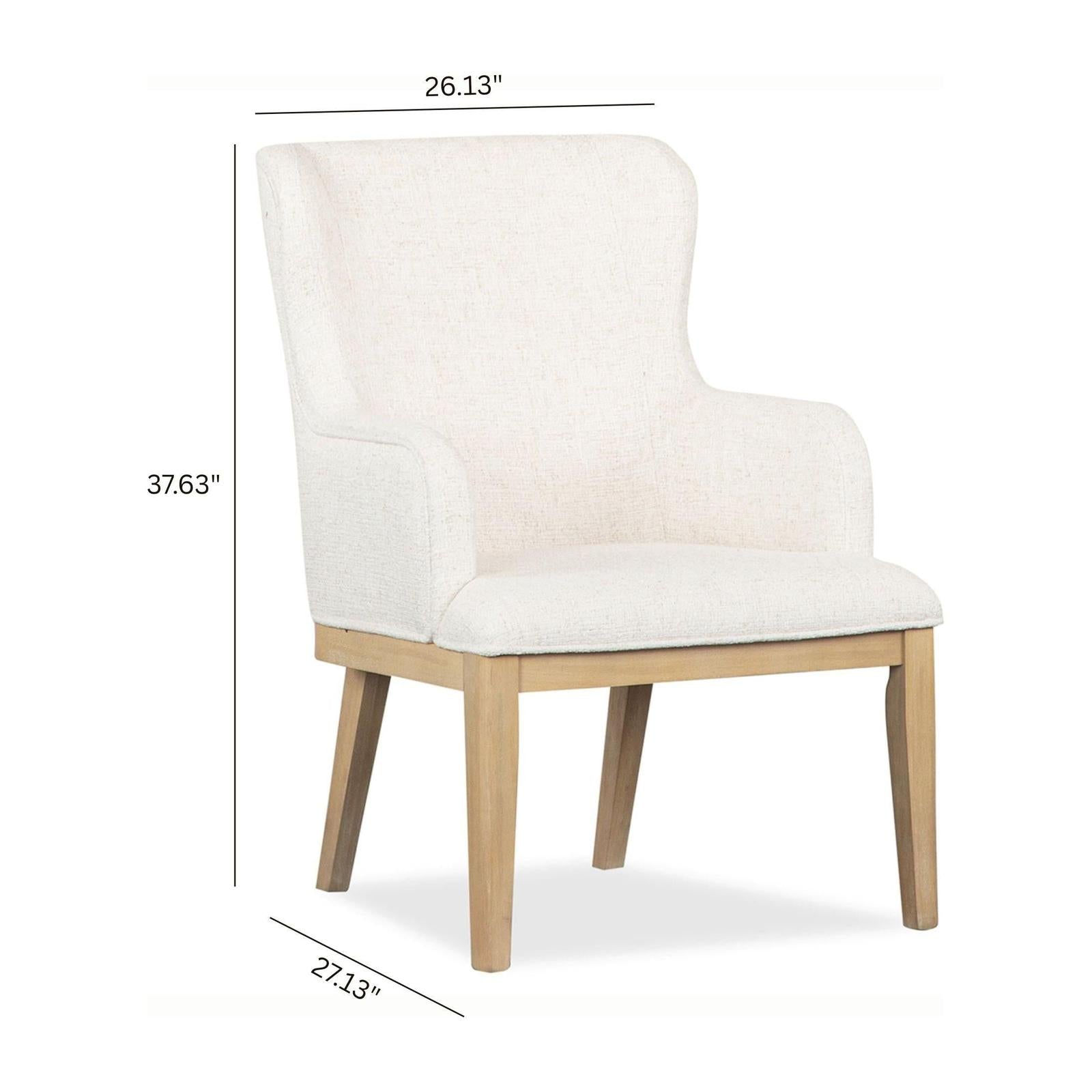 Magnussen Home Somerset Butternut Upholstered Arm Chair Set of 2