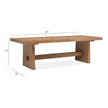 Magnussen Home Lindon Belgian Wheat Trestle Dining Table