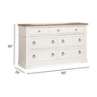 Magnussen Home Kingston Whisper White & Cerused Nutmeg Drawer Dresser