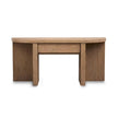 Magnussen Home Hayden Golden Oat Demilune Sofa Table