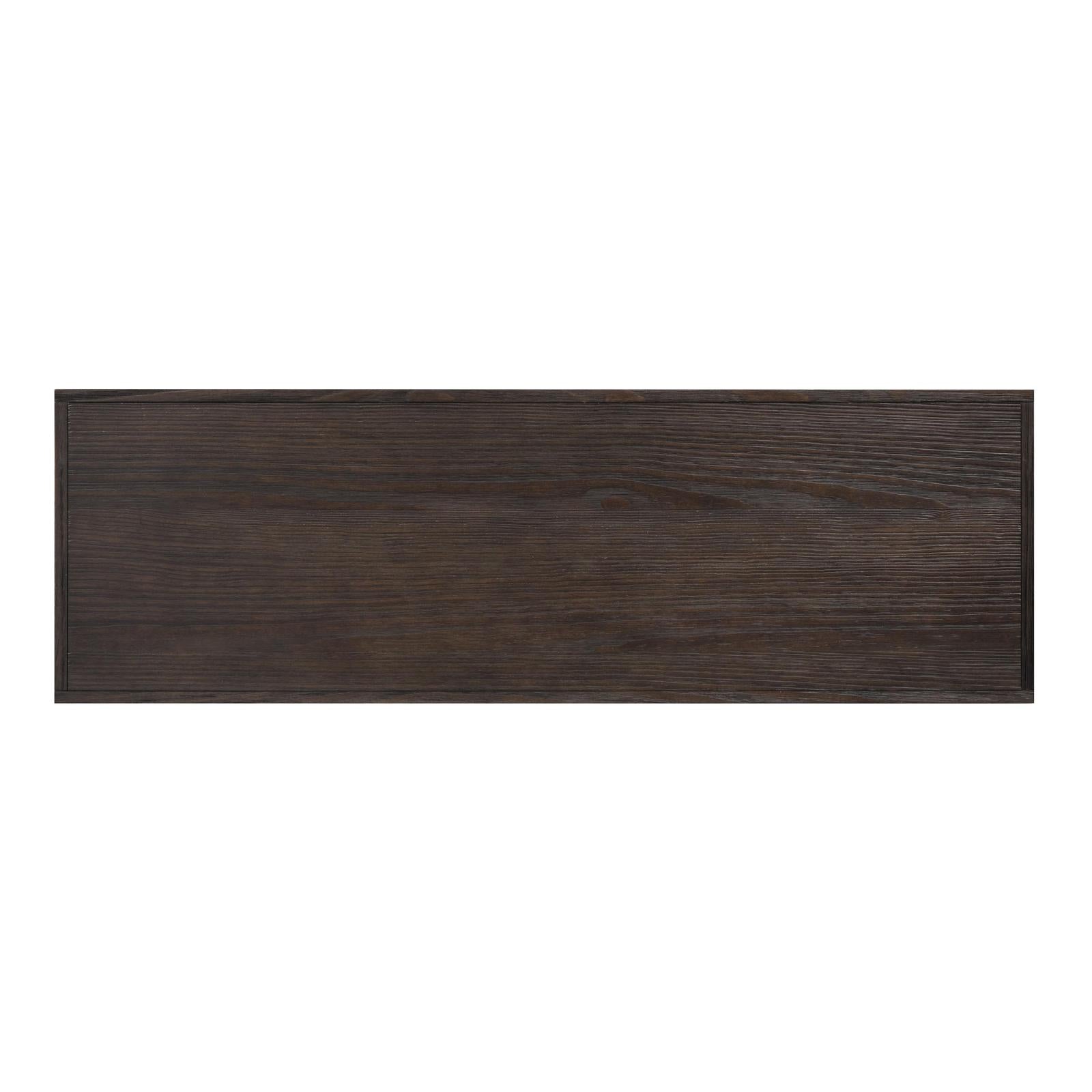 Magnussen Home Shaffer Velvet Roast Rectangular Sofa Table
