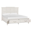 Magnussen Home Willowbrook Egg Shell White Bed