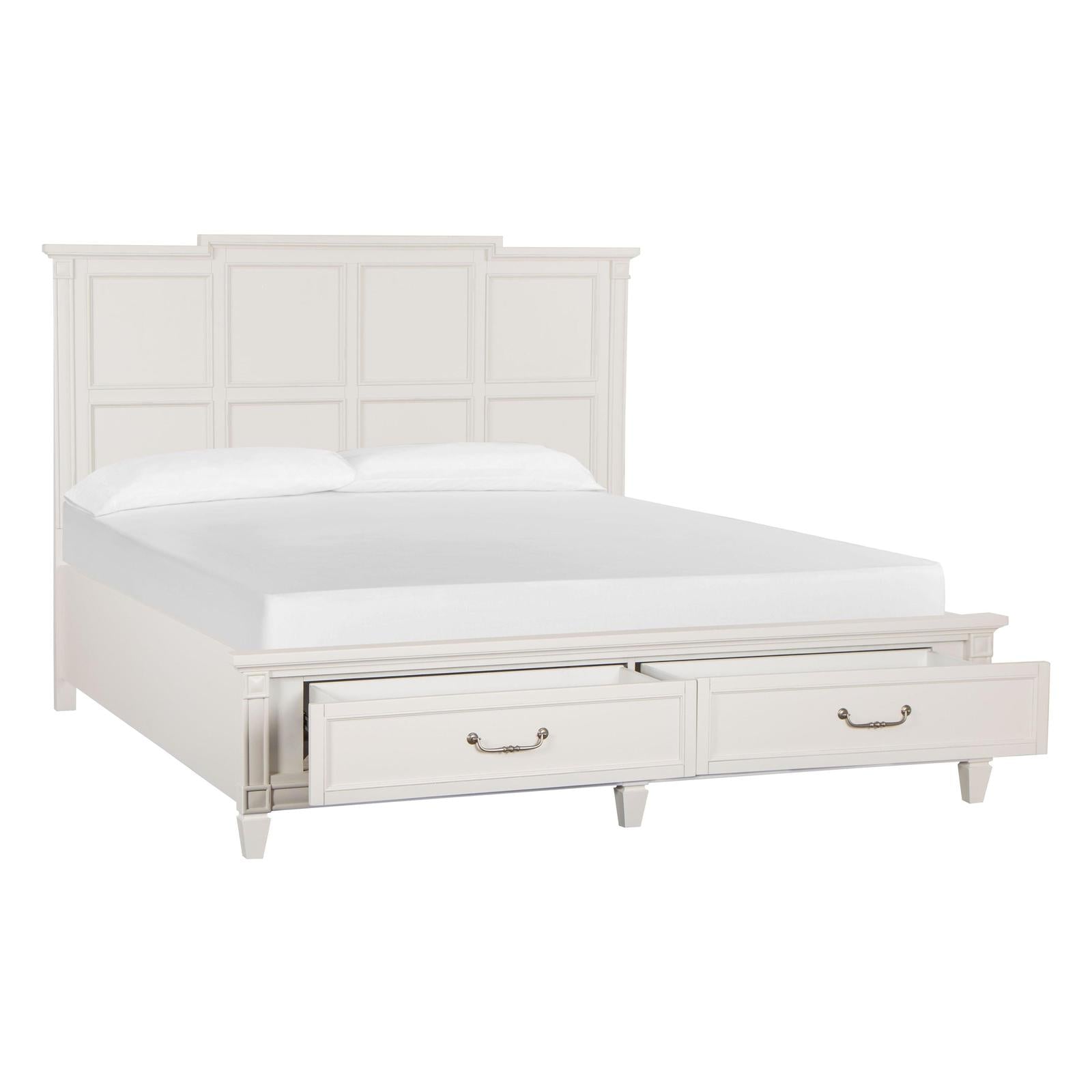 Magnussen Home Willowbrook Egg Shell White Bed