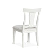 Magnussen Home Kingston Whisper White & Cerused Nutmeg Upholstered Side Chair Set of 2