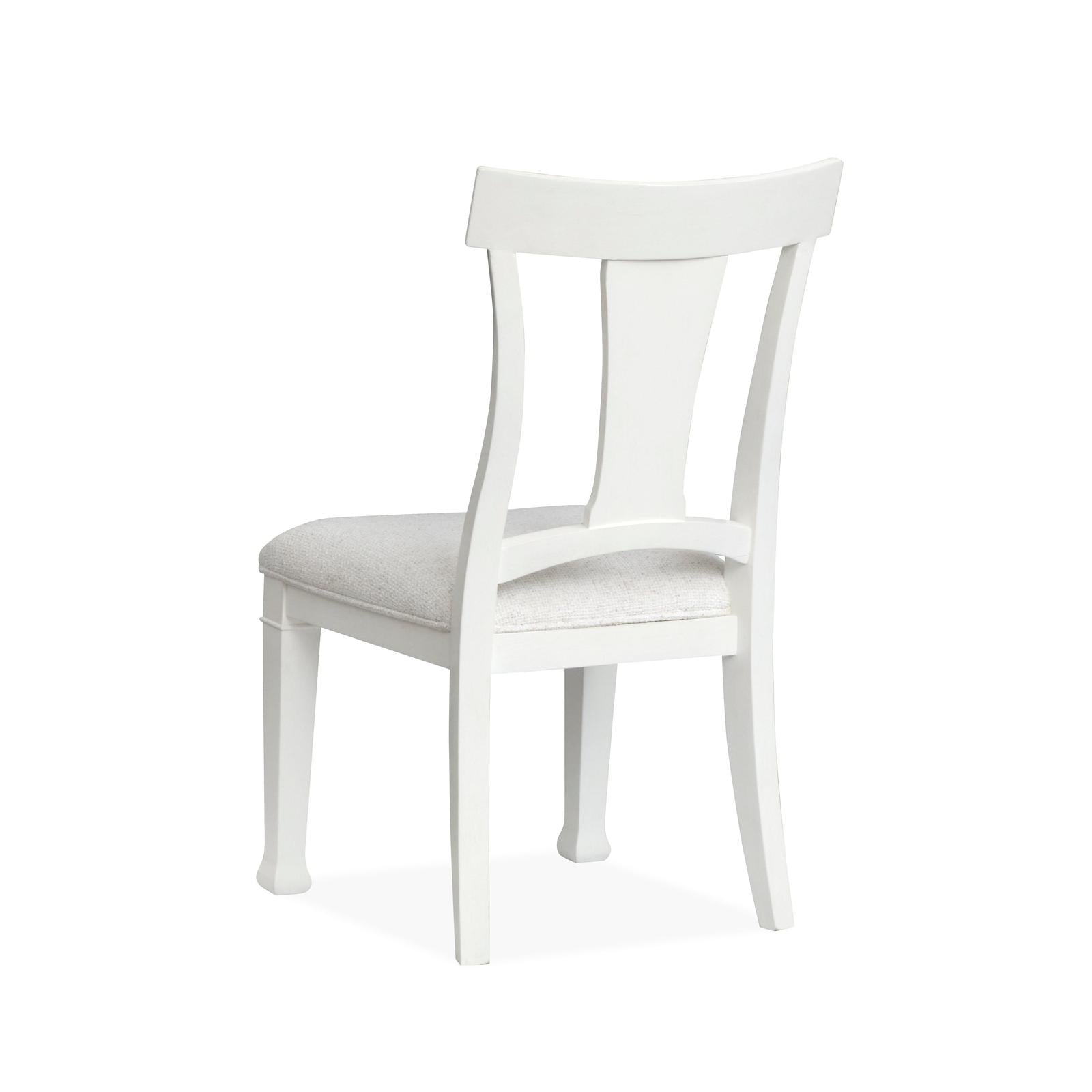 Magnussen Home Kingston Whisper White & Cerused Nutmeg Upholstered Side Chair Set of 2