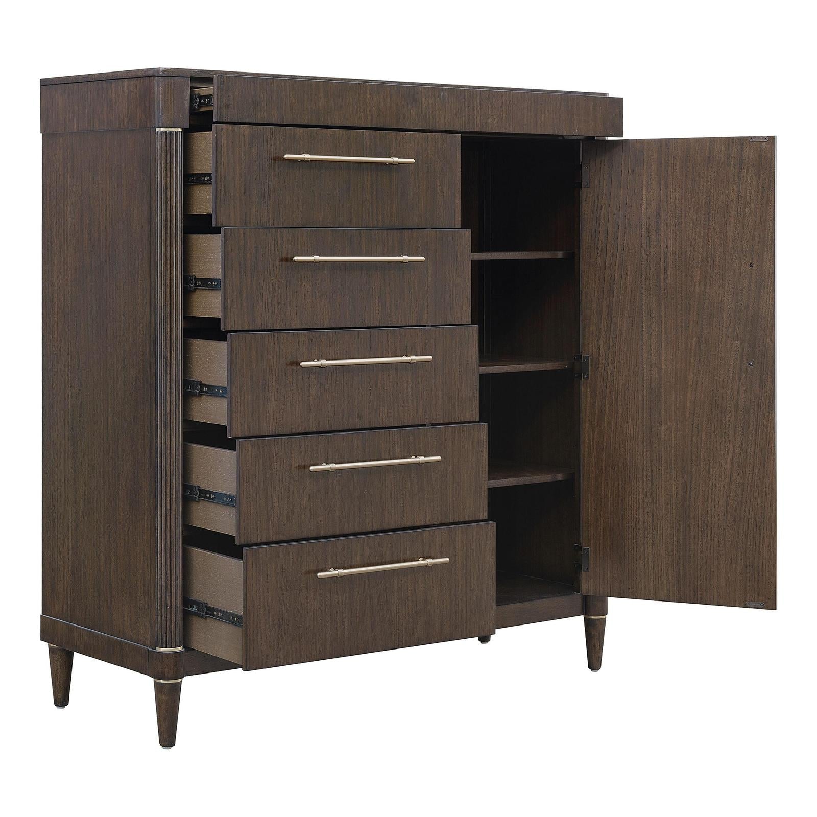 Pulaski Furniture Asher Park Piano Brown 6 Drawer Master Chest