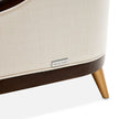 Michael Amini Belmont Place Accent Chair - Cream/Espresso
