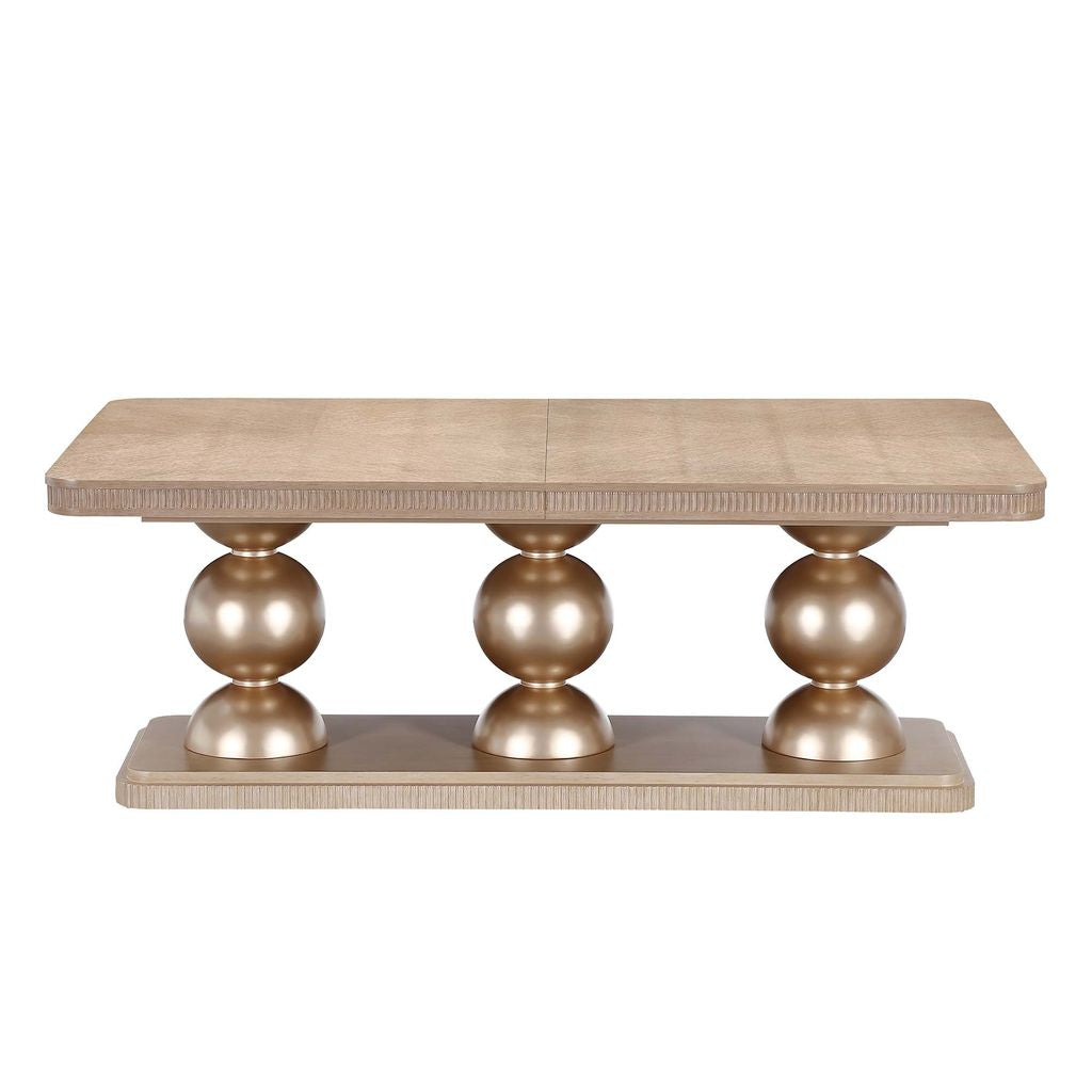 Michael Amini West Kensington Rectangular Dining Table - Sea Salt Caramel