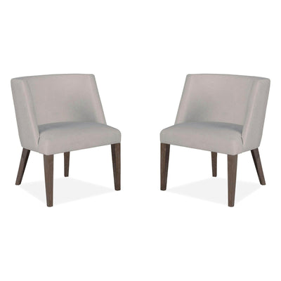 Magnussen Home Kavanaugh Weathered Kona Brown Upholstered Host Chair Set of 2