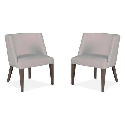 Magnussen Home Kavanaugh Weathered Kona Brown Upholstered Host Chair Set of 2