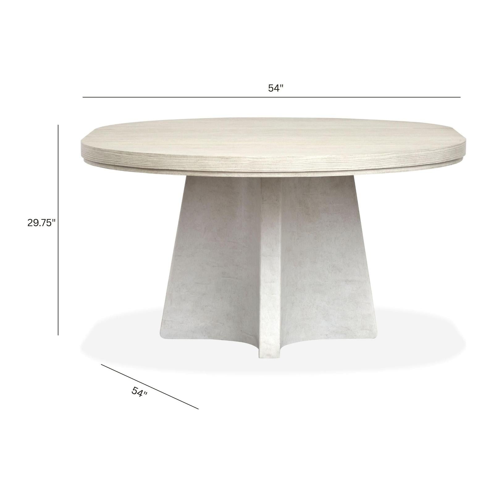 Magnussen Home Lorelei Misty Cloud Extendable Round Dining Table