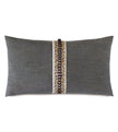 Eastern Accents Indochine Pleated Trim Decorative Pillow