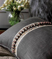 Eastern Accents Indochine Pleated Trim Decorative Pillow