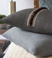 Eastern Accents Indochine Pleated Trim Decorative Pillow