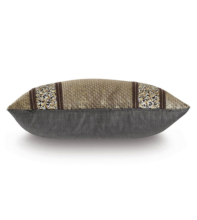 Eastern Accents Indochine Metallic Stripe Decorative Pillow