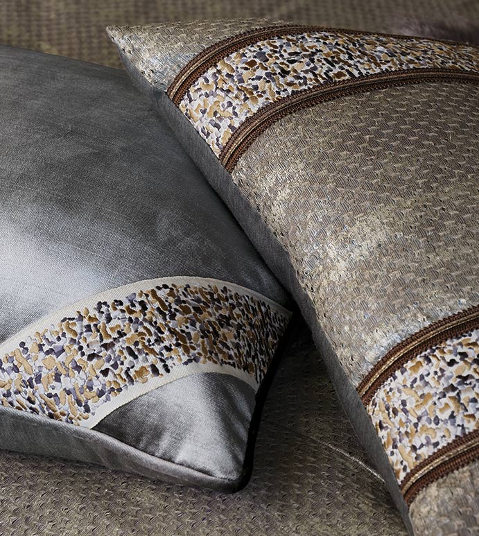 Eastern Accents Indochine Metallic Stripe Decorative Pillow