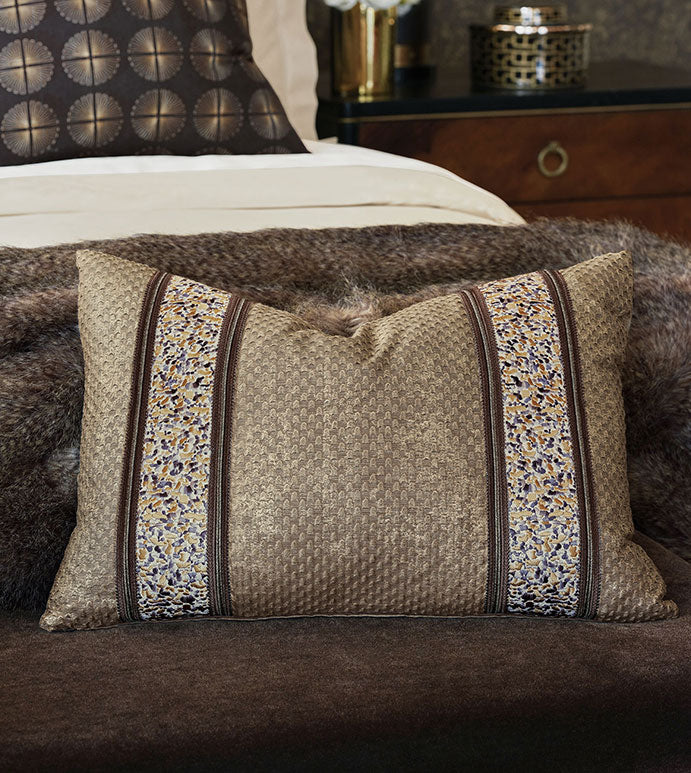 Eastern Accents Indochine Metallic Stripe Decorative Pillow