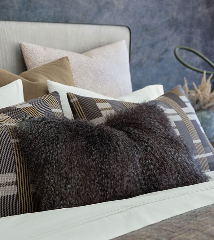 Eastern Accents Indochine Faux Fur Decorative Pillow