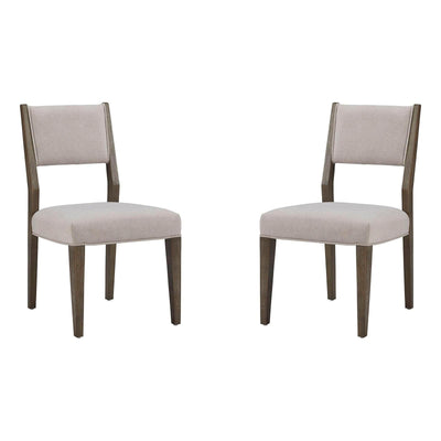 Magnussen Home Kavanaugh Weathered Kona Brown Upholstered Side Chair Set of 2