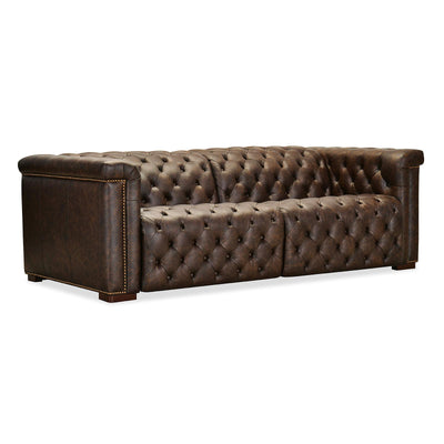 Hooker Furniture Savion Deux Sofa with Power Recliners and Power Headrests