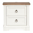 Magnussen Home Kingston Whisper White & Cerused Nutmeg Drawer Nightstand