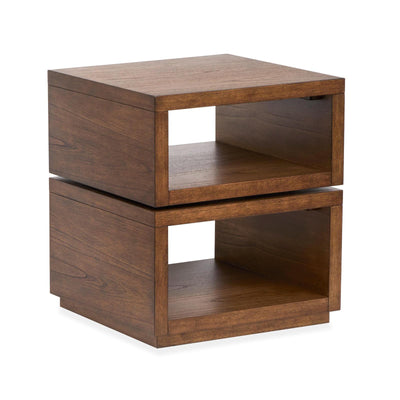 Magnussen Home Newton Cinnamon Square End Table