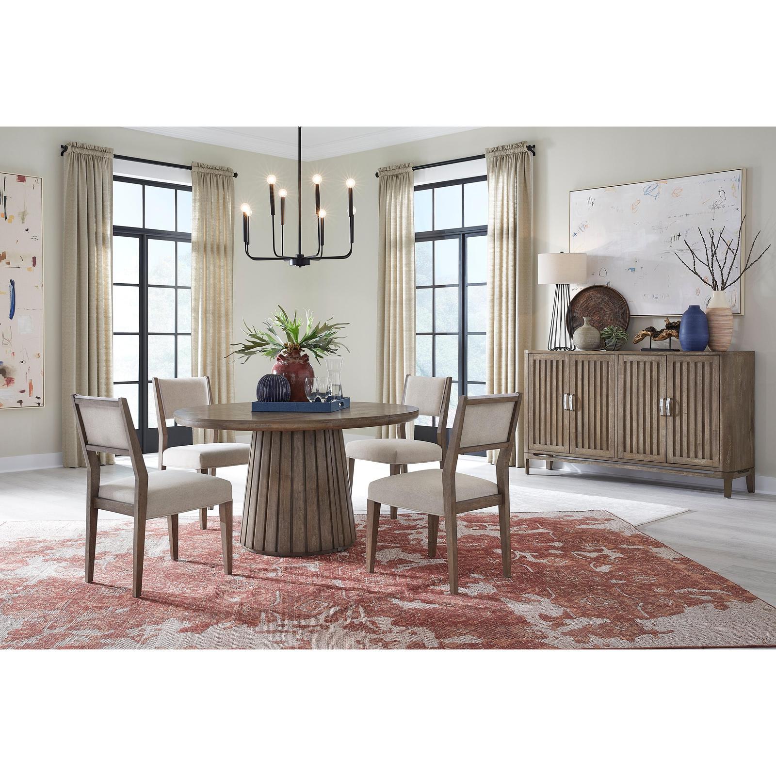 Magnussen Home Kavanaugh Weathered Kona Brown Upholstered Side Chair Set of 2