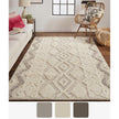 Feizy Anica 8006F Transitional Geometric Rug in Ivory/Taupe/Gray