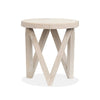 Magnussen Home Bostwick Coconut Cream Round End Table
