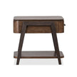 Magnussen Home Hallie Milk Chocolate & Dark Chocolate Rectangular End Table