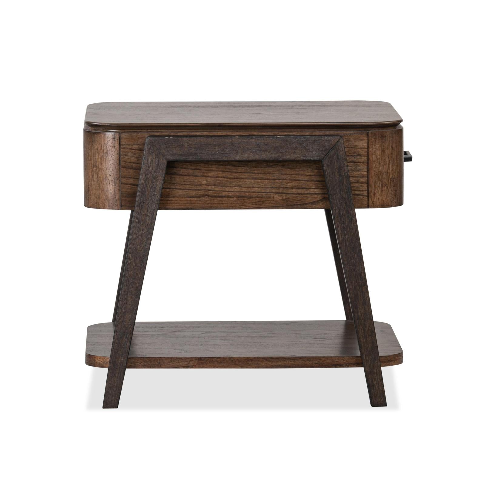 Magnussen Home Hallie Milk Chocolate & Dark Chocolate Rectangular End Table