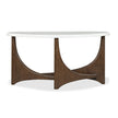 Magnussen Home Arwen Turkish Coffee Demilune Sofa Table