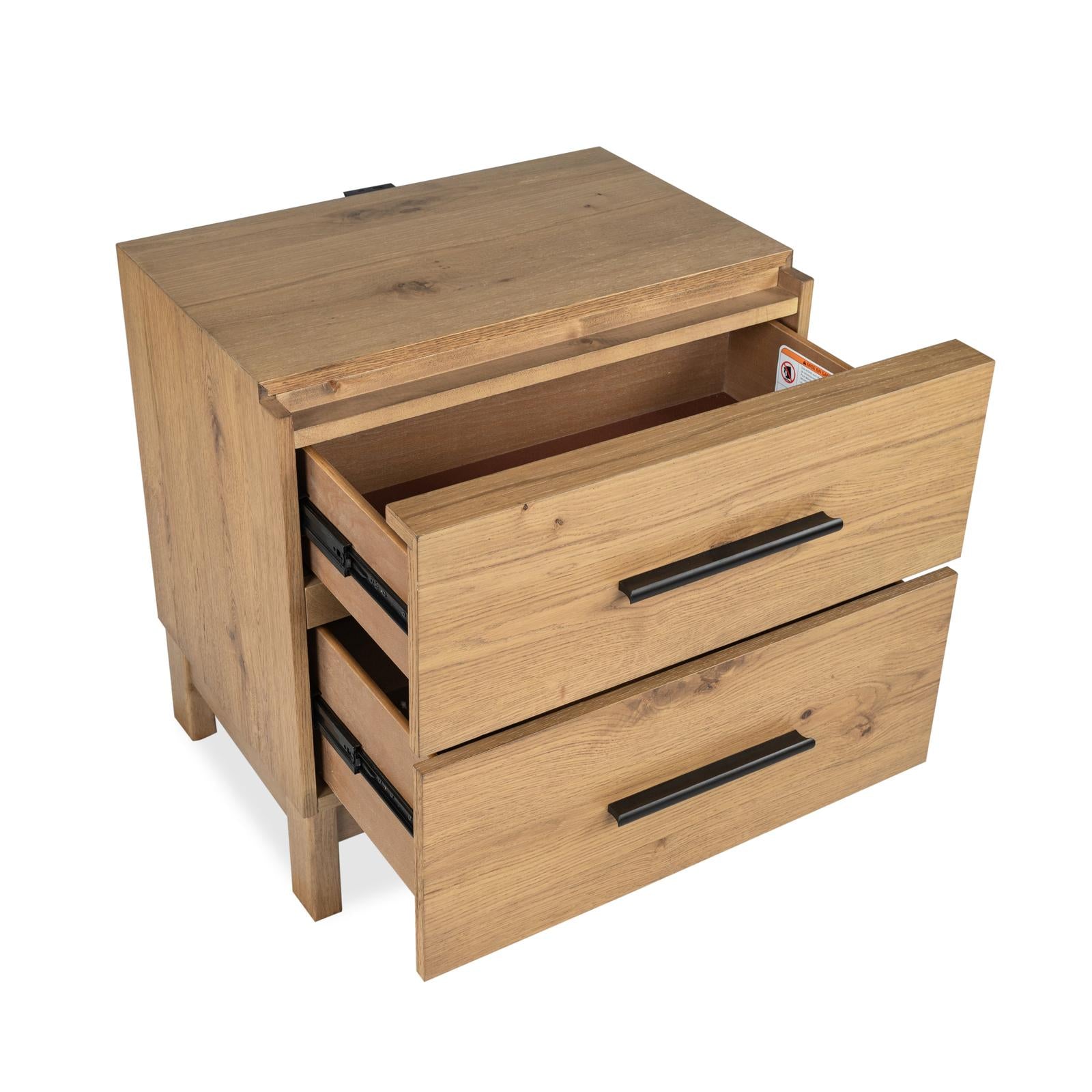 Magnussen Home Davenport Rustic Caramel Drawer Nightstand