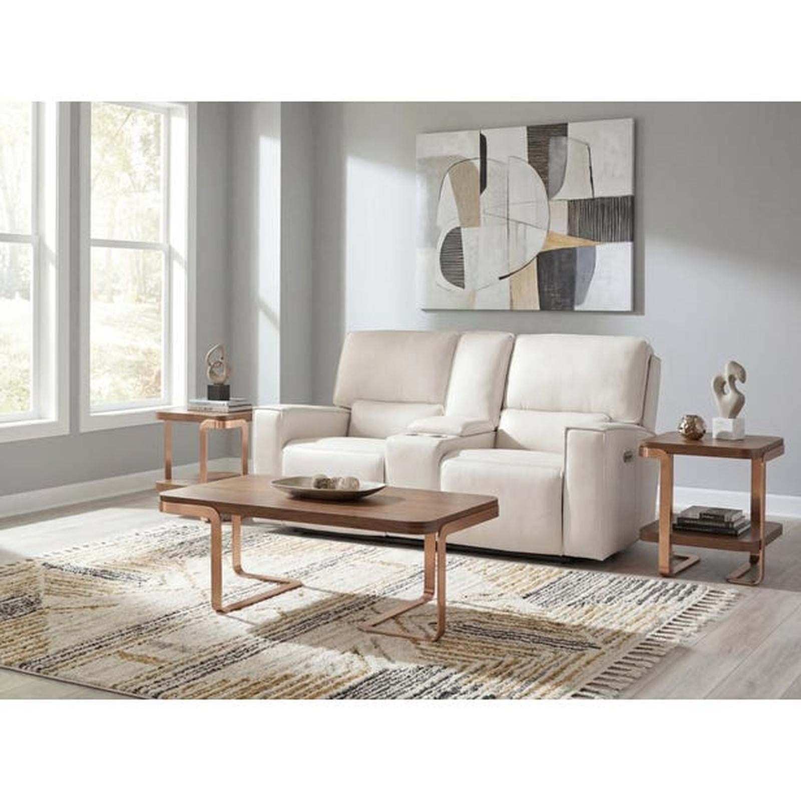 Hooker Furniture Miles Zero Gravity Console Loveseat with Power Recline & Power Headrest