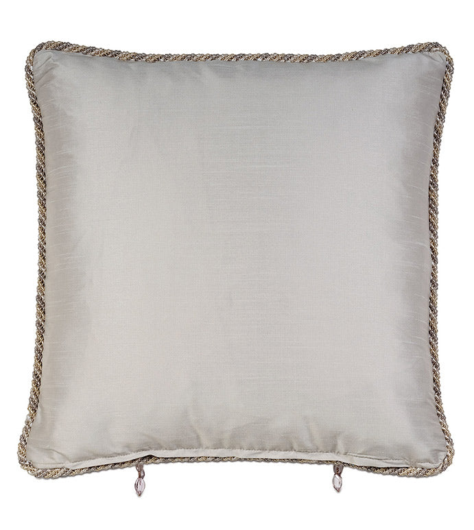 Eastern Accents Imogen Metal Insert with Beaded Trim
