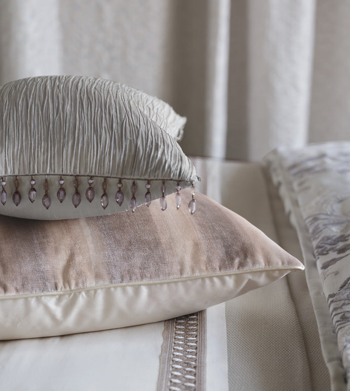 Eastern Accents Vivaldi Fog with Beaded Trim