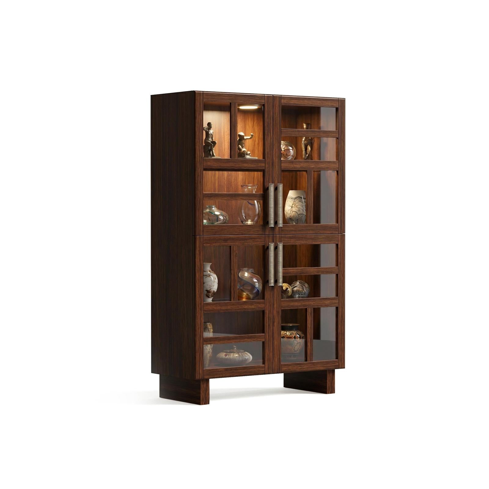Magnussen Home Reena Rich Brown Display Cabinet