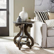 Magnussen Home Bellamy Peppercorn Round Accent End Table