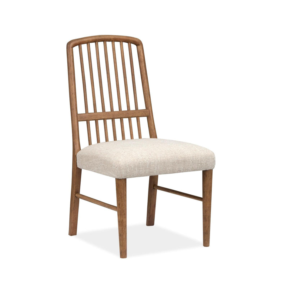 Magnussen Home Woodward Dark Clove Wood Slat Back Side Chair Two Pack