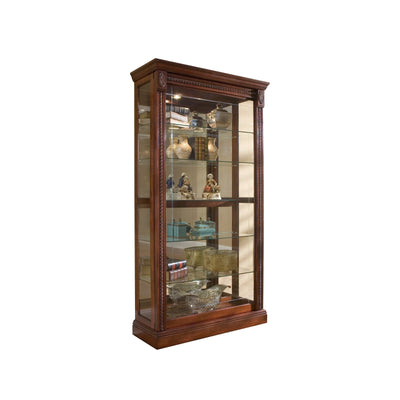 Pulaski Furniture PFC Curios Sliding Door 5 Shelf Curio Cabinet