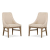 Magnussen Home Tristan Swiss Coffee Upholstered Arm Chair Set of 2