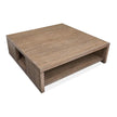 Magnussen Home Conway Spiced Brown Square Cocktail Table With Casters