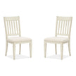 Magnussen Home Newport Alabaster Upholstered Side Chair Set of 2