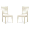 Magnussen Home Newport Alabaster Upholstered Side Chair Set of 2