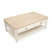 Salt Life Home Echo Isles Sea Pearl and Driftwood Lift Top Storage Cocktail Table with Casters