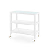Villa & House Isadora Console Table with Glass Top