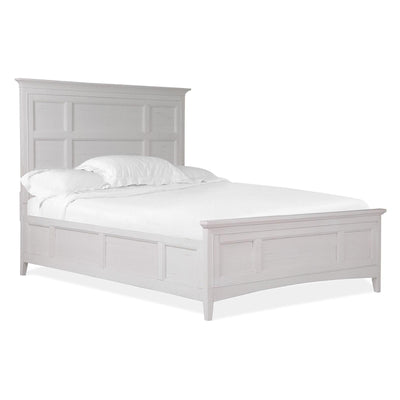 Magnussen Home Heron Cove Chalk White & Dovetail Grey Bed