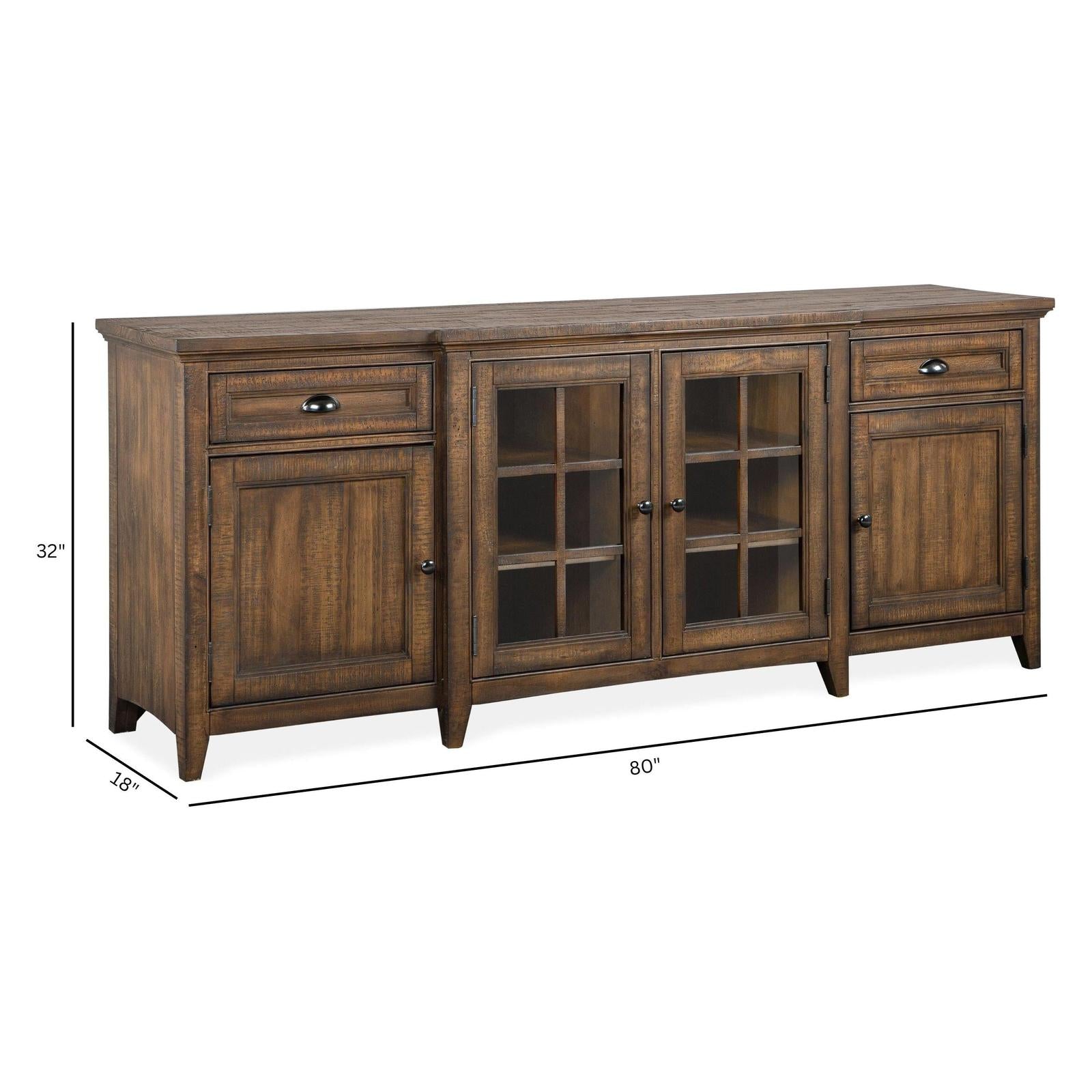Magnussen Home Bay Creek Toasted Nutmeg Console